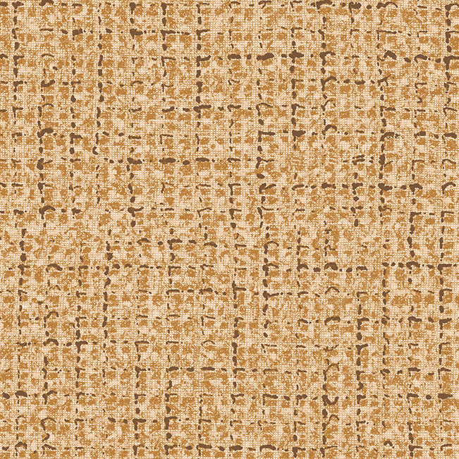 Bruingoud Arte Cashmere 73061 behang met een geweven textuur en abstract patroon.