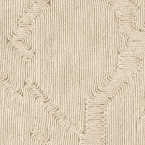 Beige Arte Edge 64521 behang met een reliëfstructuur van golvende, verticale lijnen in touwlook.