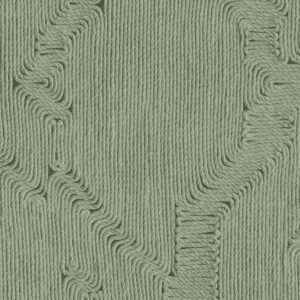 Groen Arte Edge 64523 behang met een textuur van verticaal aangebrachte koorden in een golvend patroon.