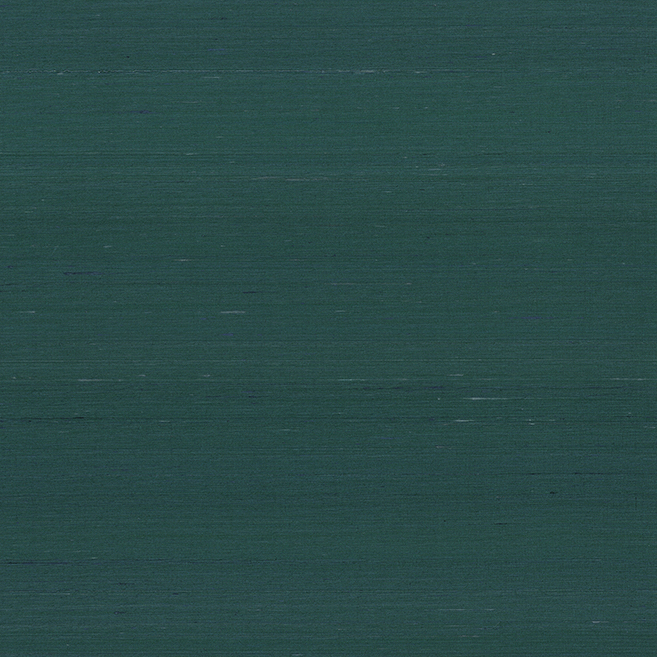Donkergroen textuurbehang uit de Arte Kami Dupion collectie met een subtiele zijdeachtige glans.