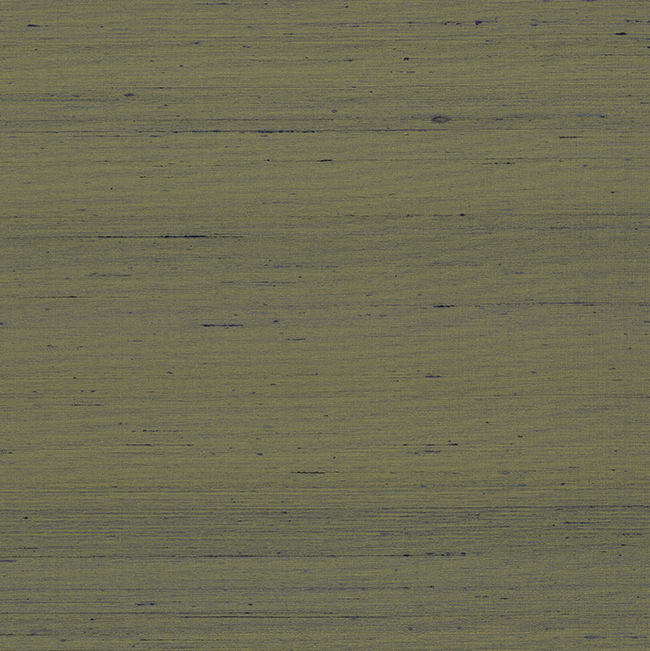 Groen Arte behang uit de Kami Dupion collectie met een zijdeachtige textuur en horizontale lijnen.