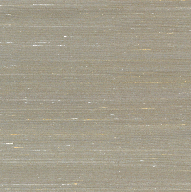 Grijsbruin Arte Kami Dupion 87209 behang met subtiele horizontale textuur en glanzende accenten.