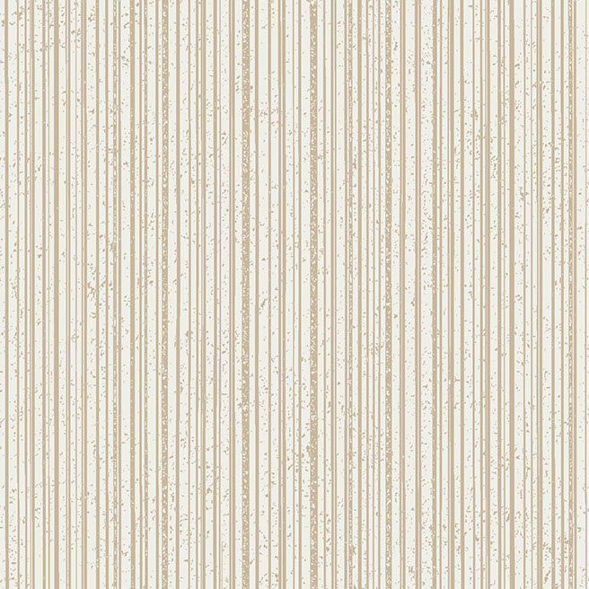 Beige Arte Linea 66073 behang met verticale lijnen en subtiele textuur op een lichte achtergrond.