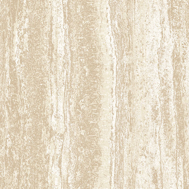 Beige en crèmekleurig Arte Lustro 66052 behang met een gemarmerde, verticale textuur.