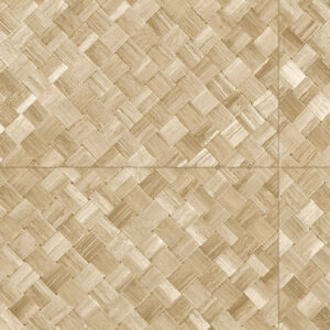 Beige geweven patroon van Arte behang uit de Pandan-collectie, model 34104.