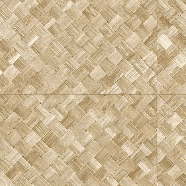 Beige geweven patroon van Arte behang uit de Pandan-collectie, model 34104.
