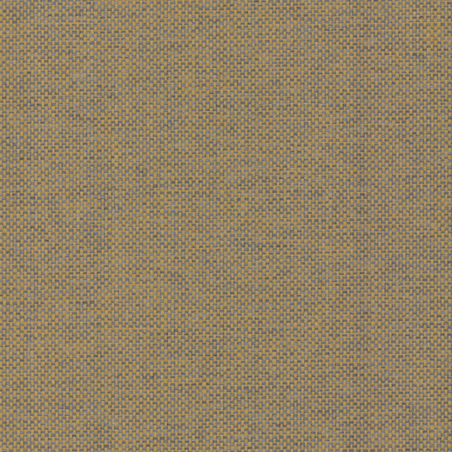 Geelbruin geweven patroon van Arte behang Scope 42080A met een textielachtige structuur.