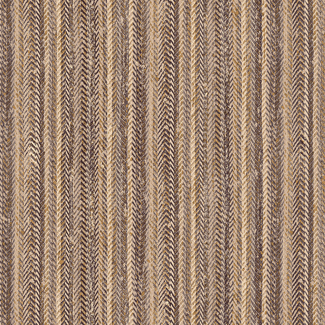 Gedetailleerd patroonbehang uit de Arte Serge 73044 collectie met verticale lijnen in natuurlijke bruintinten.