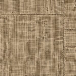 Beige en bruin geweven patroon op Arte behang Twine 66060 met een textielachtige structuur.