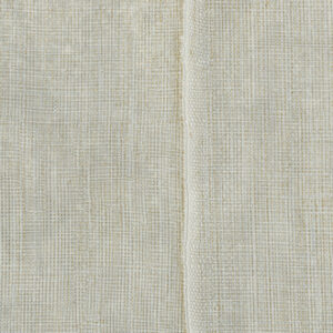 Lichtbeige Elitis Corinthe VP 920 04 behang met een geweven linnenstructuur.