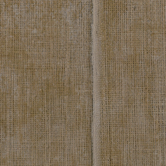 Bruin structuurbehang uit de Elitis Corinthe collectie met een grof geweven textiellook.