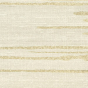 Lichtbeige Elitis behang uit de Kari-collectie met een subtiele horizontale structuur en natuurlijke textuur.