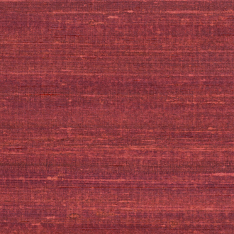 Roodbruin Elitis Kosa silk behang met een zijdeachtige textuur en horizontale geweven structuur.