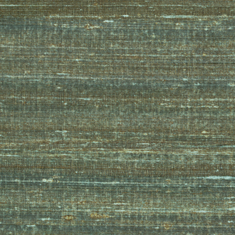Textuur van Elitis behang Kosa silk VP 928 62 met een gemêleerd patroon in groentinten en horizontale lijnen.