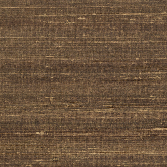 Bruin Elitis Kosa Silk behang met een textuur die doet denken aan ruwe zijde.