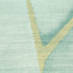 Abstract patroon van Elitis behang Yuzen VP 932 40 in zachte turquoise- en groentinten.