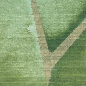 Groen Elitis Yuzen VP 932 60 behang met abstract patroon en zachte kleurovergangen.