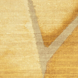Abstract patroon in warme goud- en beigetinten op Elitis behang Yuzen VP 932 70.