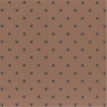 Bruin behang van CASAMANCE met een herhalend patroon van kleine, gedetailleerde bijen.