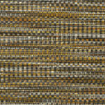 Gedetailleerd geweven behangpatroon uit de Buningh Arte Geloma 54561 collectie met goud-, bruin- en crèmetinten.