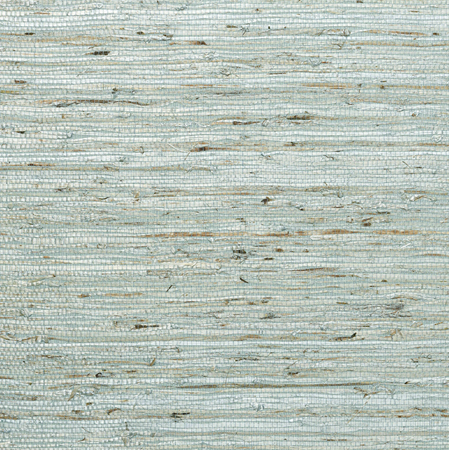 Lichtblauw Buningh-Arte Kudzy 54531 behang met een grove, natuurlijke textuur van horizontale vezels.