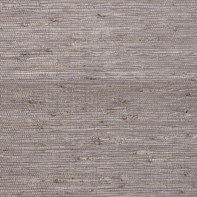 Grijs behang met een fijne horizontale structuur en natuurlijke, vezelachtige textuur uit de Buningh Arte Kudzy collectie.