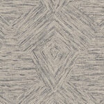 Grijs-beige behang met een geometrisch pentagonpatroon uit de Buningh Arte Pentagono 33043 Antigua collectie.