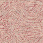 Behangpatroon Buningh-Arte Pentagono 33046 uit de Antigua-collectie met abstracte, geometrische lijnen in rood- en beigetinten.