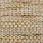 Natuurgetrouw behang met een geweven structuur in beige- en bruintinten uit de Buningh Arte Sambe 54550 collectie.