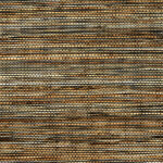 Natuurlijke behangtextuur met horizontale stroken in bruin-, beige- en goudtinten uit de Buningh Arte Sambe 54552 collectie.