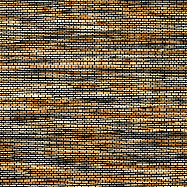 Natuurlijke behangtextuur met horizontale stroken in bruin-, beige- en goudtinten uit de Buningh Arte Sambe 54552 collectie.