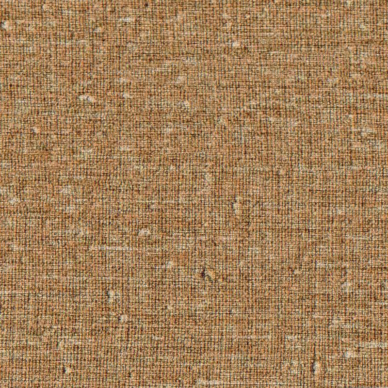 Detailopname van een bruin gemêleerde linnenstof uit de Brodés-collectie van Buningh Elitis (type Lin VP 953 13).