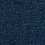 Donkerblauwe textielstructuur uit de Buningh Elitis Lin VP 953 27 collectie met een fijn geweven patroon.