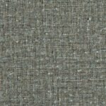 Textuur van grijsblauwe linnenstof uit de Buningh Elitis Lin brodés collectie, model VP 953 36.