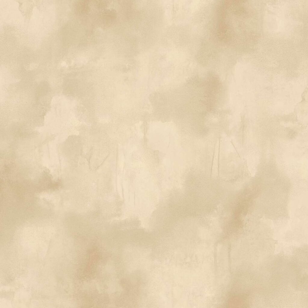 Beige behang met een marmerachtig wolkenpatroon uit de Buningh Elitis Ortigia Agrigente collectie.