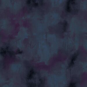 Donkerblauw en paars Buningh-Elitis Ortigia Agrigente VP 960 45 behang met een abstracte, wolkerige textuur.