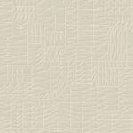 Beige wandbekleding uit de Arte Moooi Pogo Goat 2 collectie met een reliëf van geometrische, abstracte patronen.