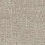 Beige wandbekleding uit de Arte Moooi PogoGoat2 collectie met een abstract geometrisch reliëfpatroon.