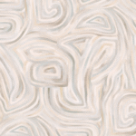 Abstract patroon van zachte, golvende lijnen in neutrale tinten uit de Cole and Son Kawakubo-collectie.