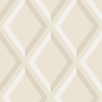 Beige Cole and Son behang met een geometrisch diamantpatroon uit de Pompeian 663020 collectie.