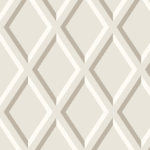 Beige geometrisch Cole and Son behang met een 3D ruitpatroon uit de Pompeian 663021 collectie.