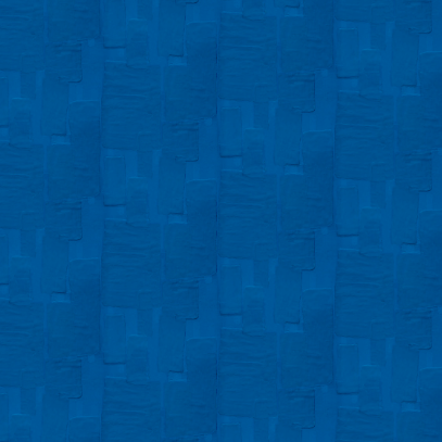 Blauw behang met een fijnstructuur en geometrisch patroon uit de Elitis Amami RM 1035 05 Art Paper collectie.