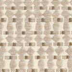 Beige outdoorstof Elitis Corsaro met een geometrisch geweven patroon.