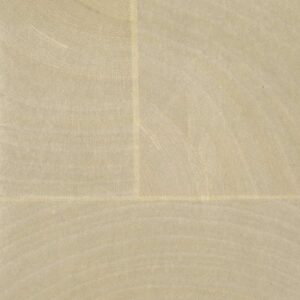 Lichtbeige behang met subtiele houtnerfstructuur uit de Elitis Empreintes Marqueteries collectie.