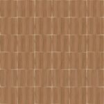 Decoratief behang uit de Elitis Feuilles d'or Marqueteries collectie met een patroon van houten vierkanten.