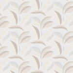 Bloemenpatroon in zachte pastelkleuren op het behang Elitis Flower Power Nid d’oiseau TP 300 01.
