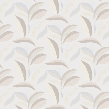 Bloemenpatroon in zachte pastelkleuren op het behang Elitis Flower Power Nid d’oiseau TP 300 01.