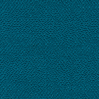 Detailopname van de turquoise Elitis Iseo outdoorstof OD_113-45 met grove weefstructuur.