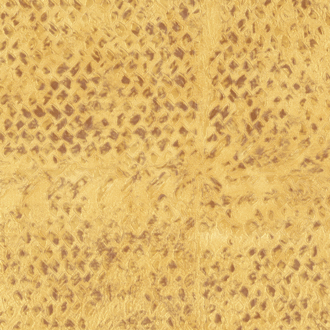 Gele textuur met een reptielachtige patroon uit de Elitis Laca Salvaja VP 916 08 collectie.