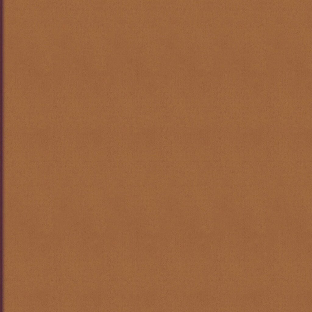 Oranje behang uit de Elitis Parthenon Rayures Jumelles collectie met een subtiel streepmotief.